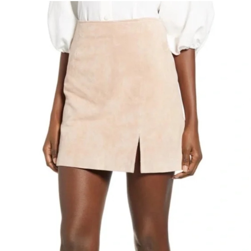 Blank NYC suede mini skirt blush NWT size 30